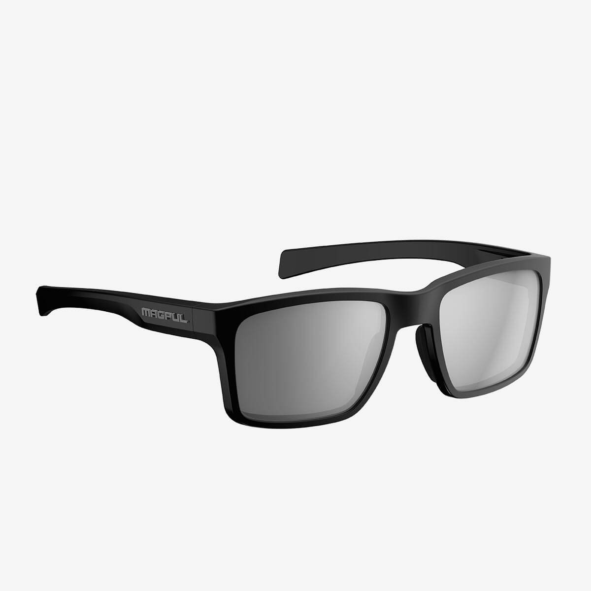 Magpul(R) Rider Eyewear, Polarized - Gloss Black Frame, Gray Lens/Silver Mirror